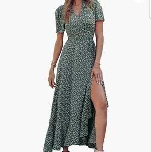 Women's Floral Wrap Dress